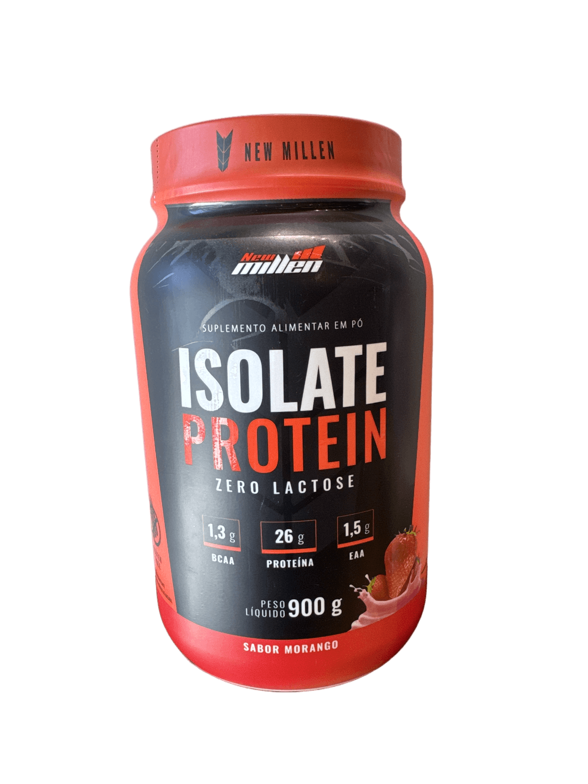 ISOLATE PROTEIN MORANGO 900G — NEW MILLEN — NEW MILLEN — vista alternativa