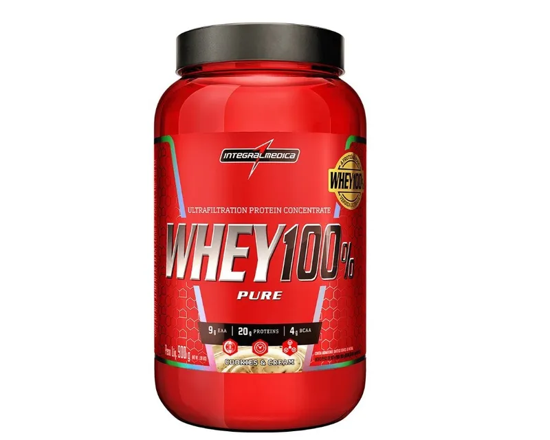 Whey 100% Pure Cookies 900g — Integral Médica — INTEGRAL MEDICA