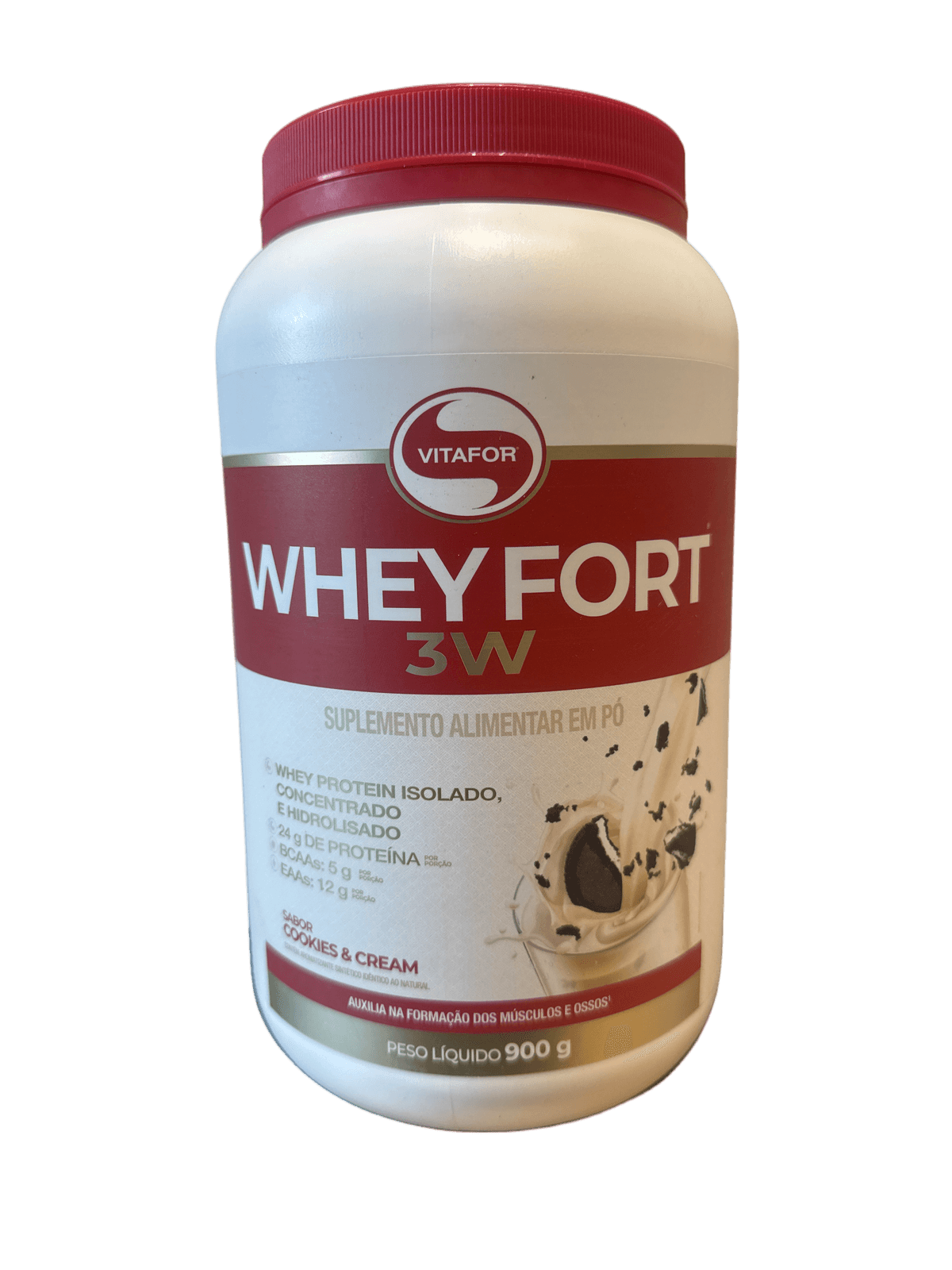 WHEY FORT 3W 900G COOKIES — VITAFOR — VITAFOR — vista alternativa