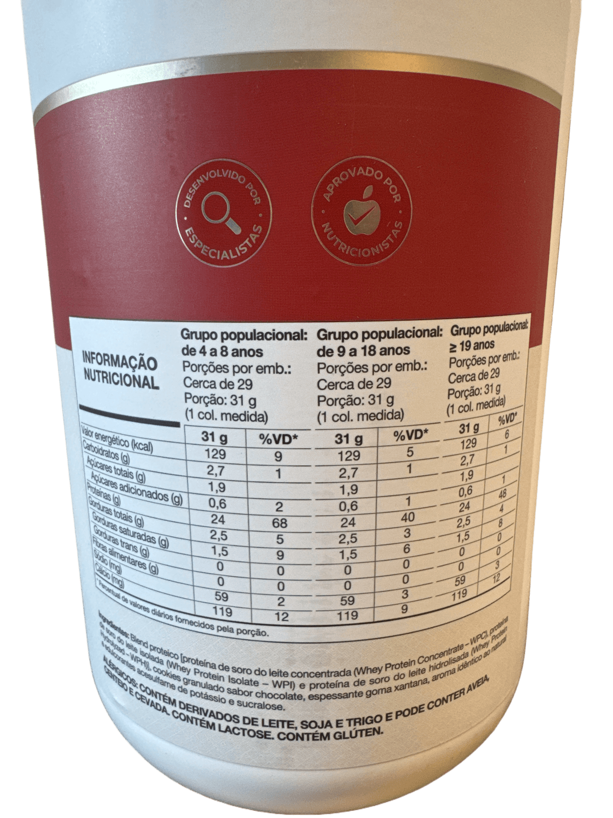 WHEY FORT 3W 900G COOKIES — VITAFOR — VITAFOR
