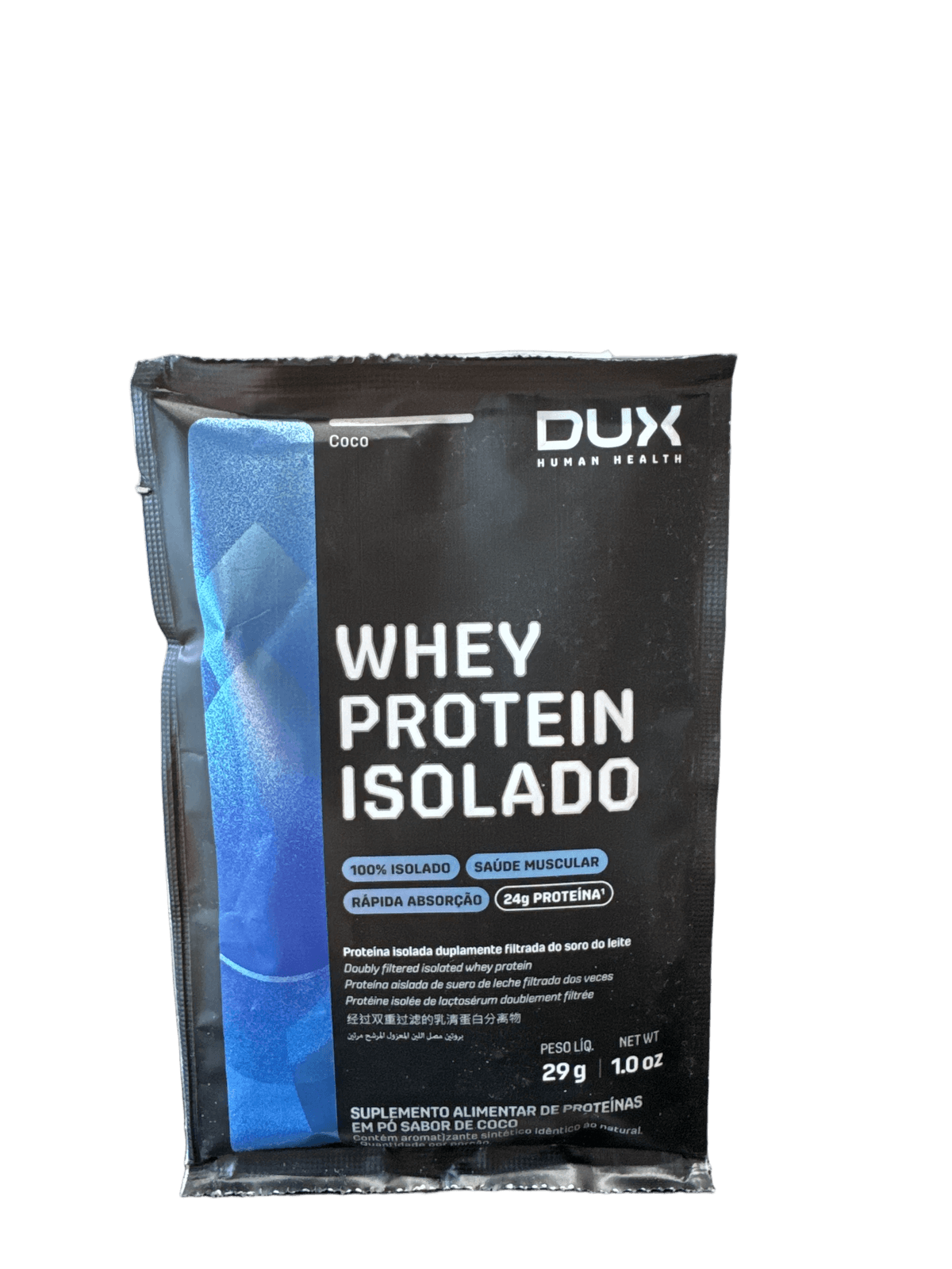 SACHÊ WHEY PROTEIN ISOLADO COCO 30G — DUX — DUX — vista alternativa