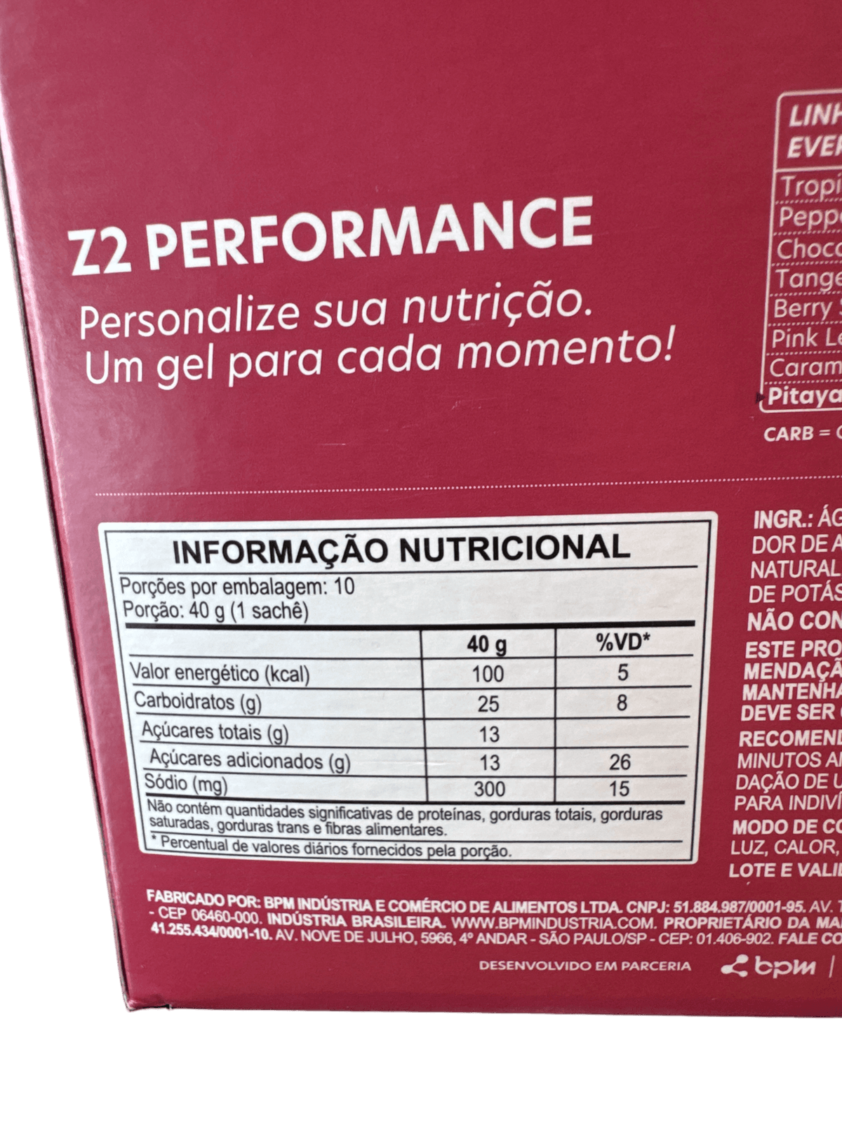 ENERGY GEL PITAYA 40G — Z2 — Z2