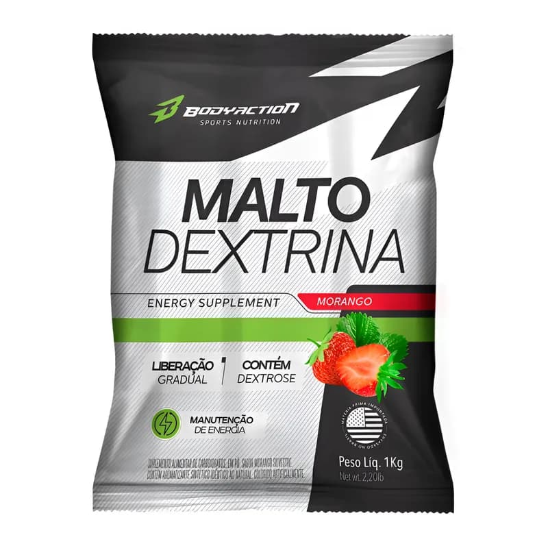 BODYACTION MALTODEXTRINA 1KG MORANGO SILVESTRE