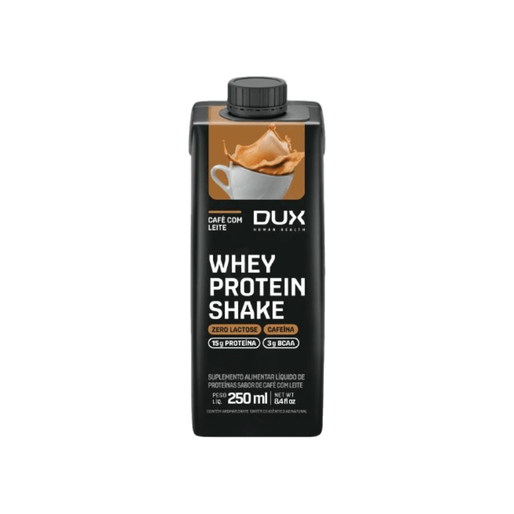 WHEY SHAKE DUX CAFÉ COM LEITE 250ML — DUX