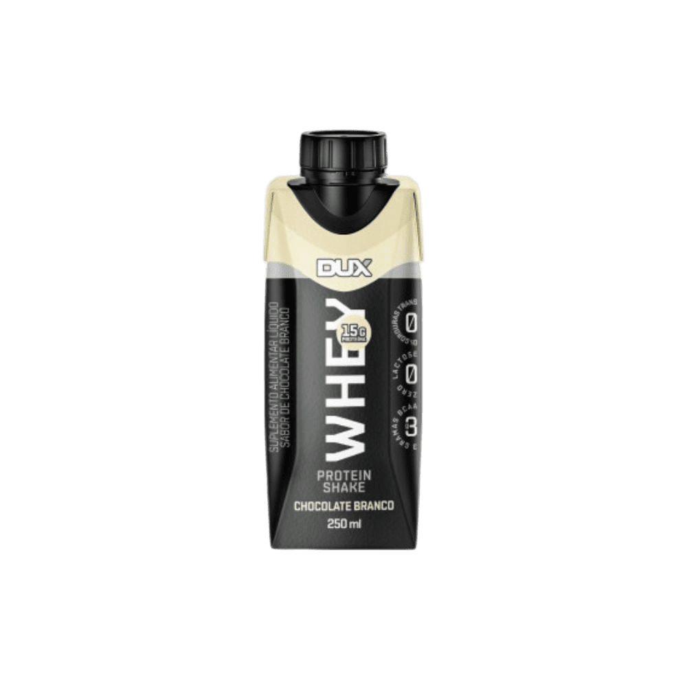 WHEY SHAKE DUX CHOCOLATE BRANCO 250ML — DUX