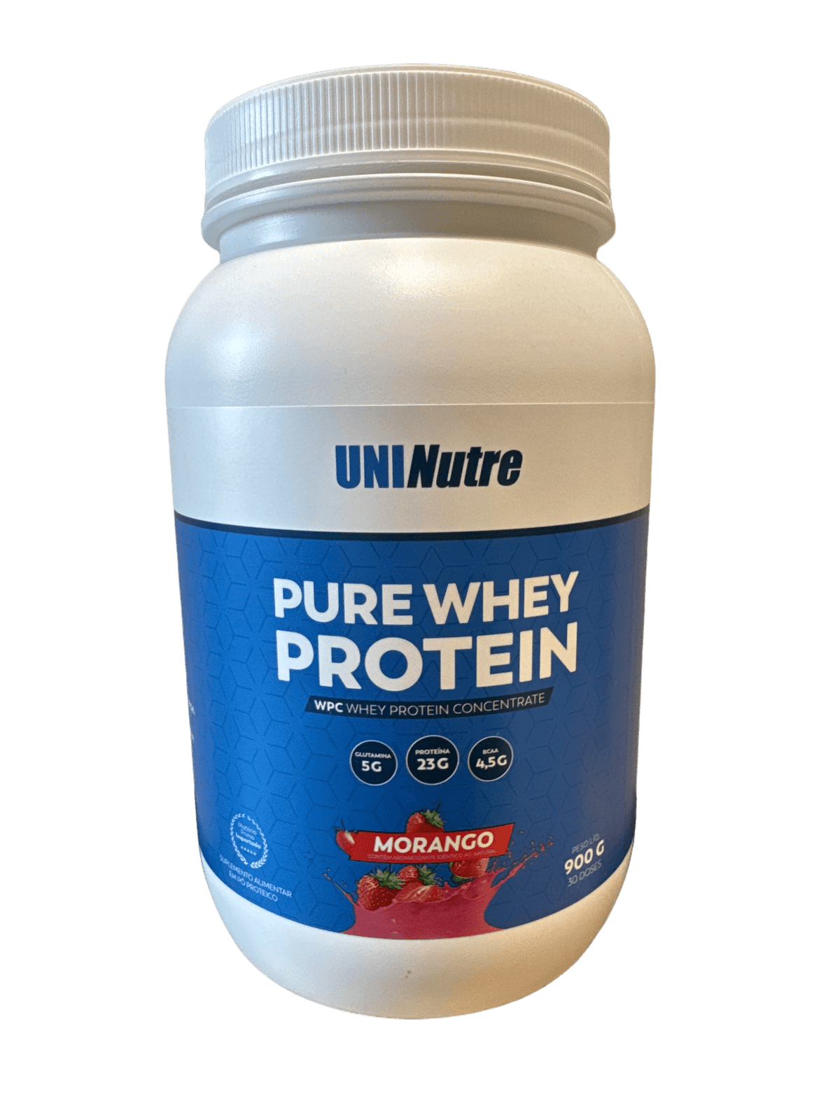 PURE WHEY PROTEIN UNINUTRE MORANGO 900G — UNINUTRE — vista alternativa