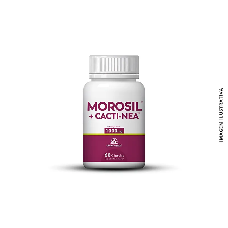 UNIÃO VEGETAL MOROSIL + CACTI-NEA 1000MG 60CAPS