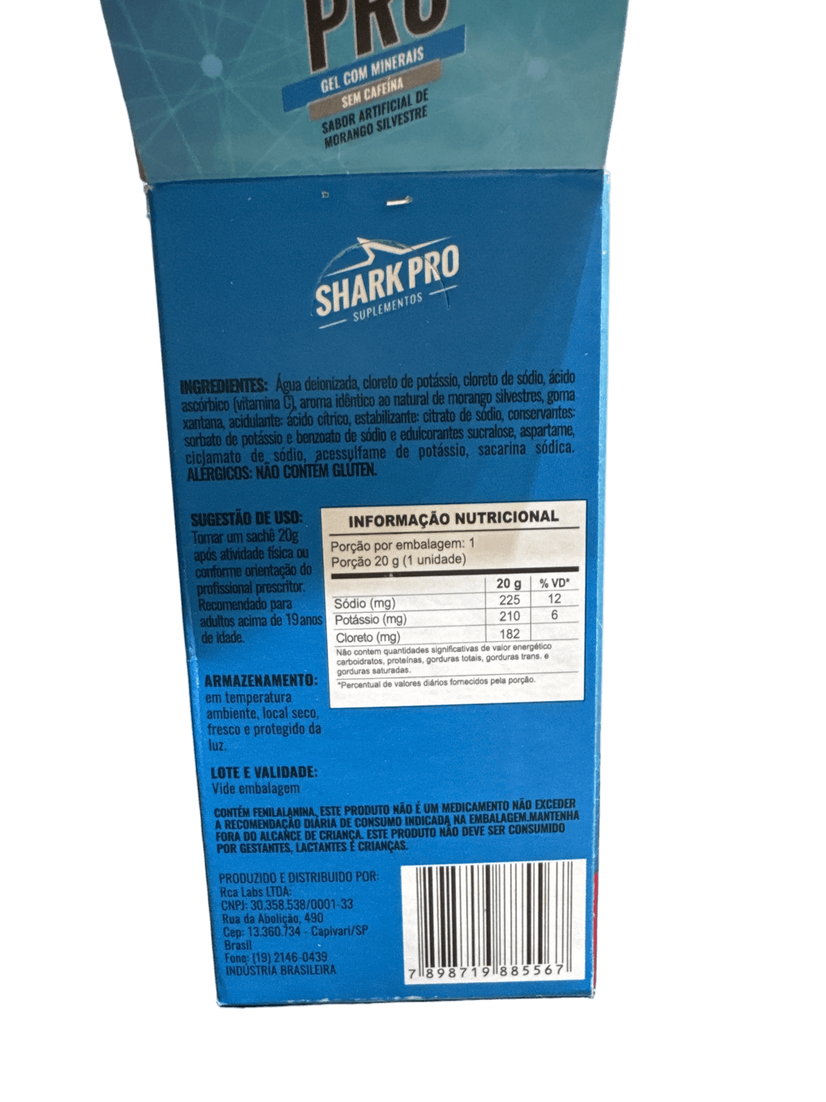 HIDRO PRO SHARK PRO MORANGO SILVESTRE 20G — SHARK PRO