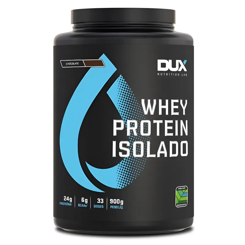 Whey Protein Isolado Chocolate 900g — Dux — DUX