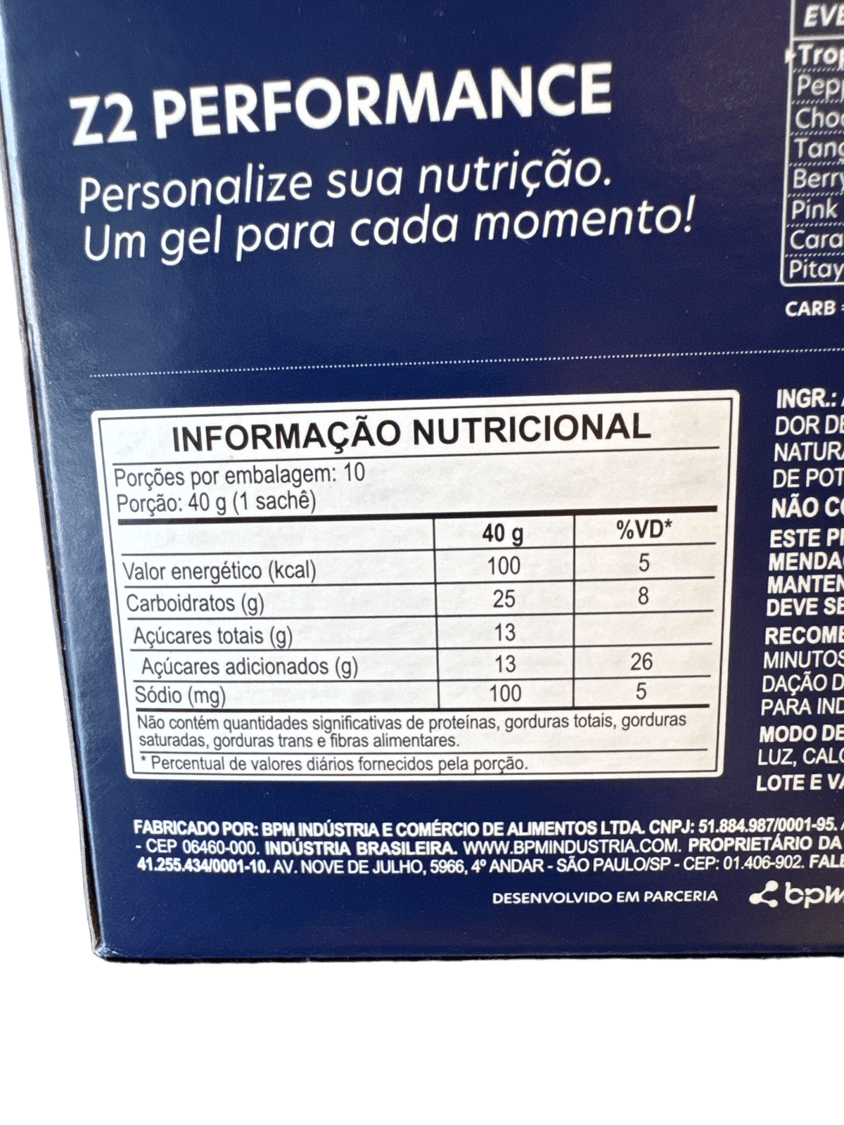 ENERGY GEL TROPICAL FRUIT 40G — Z2 — Z2