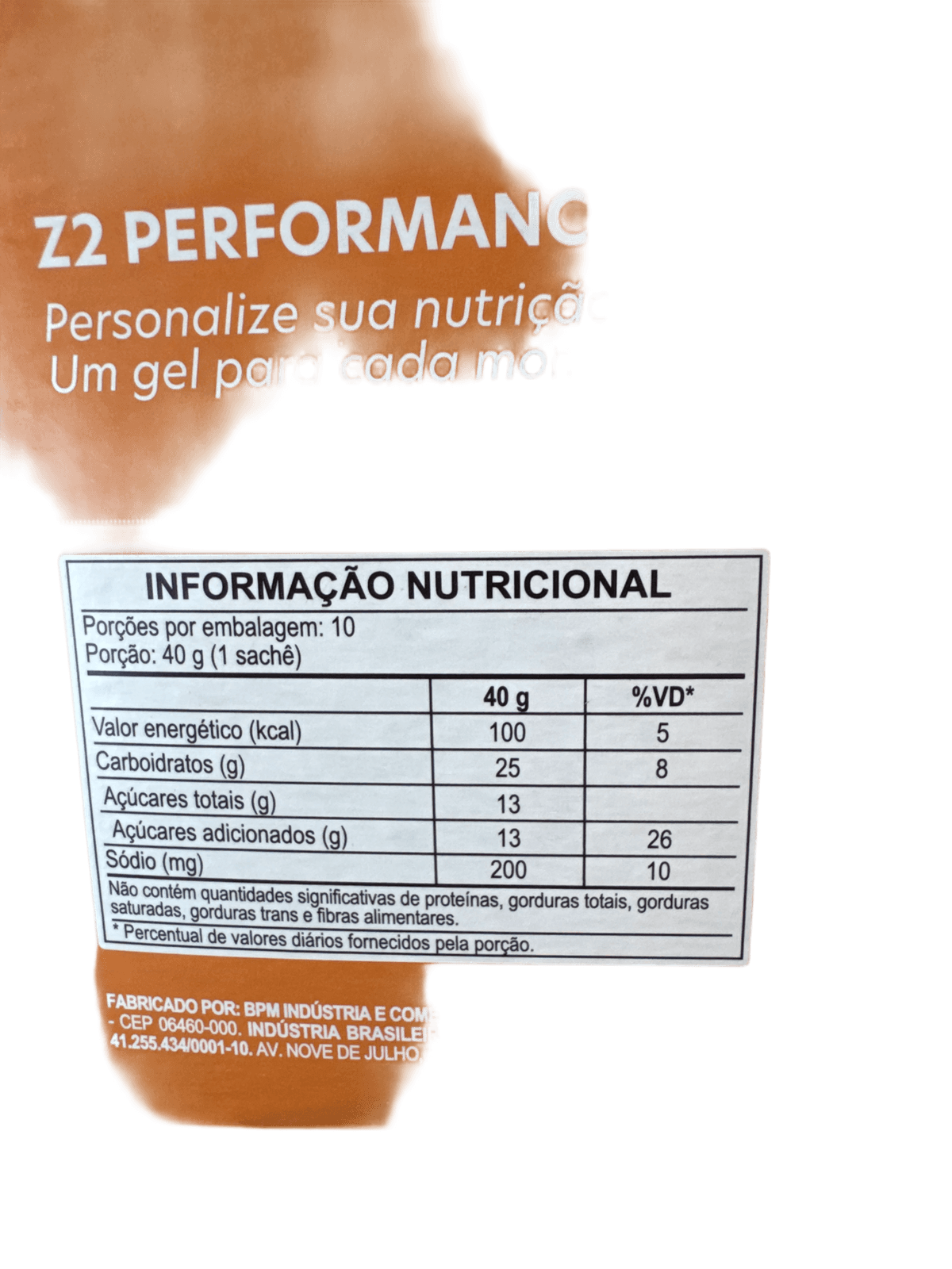 ENERGY GEL TANGERINE 40G — Z2 — Z2