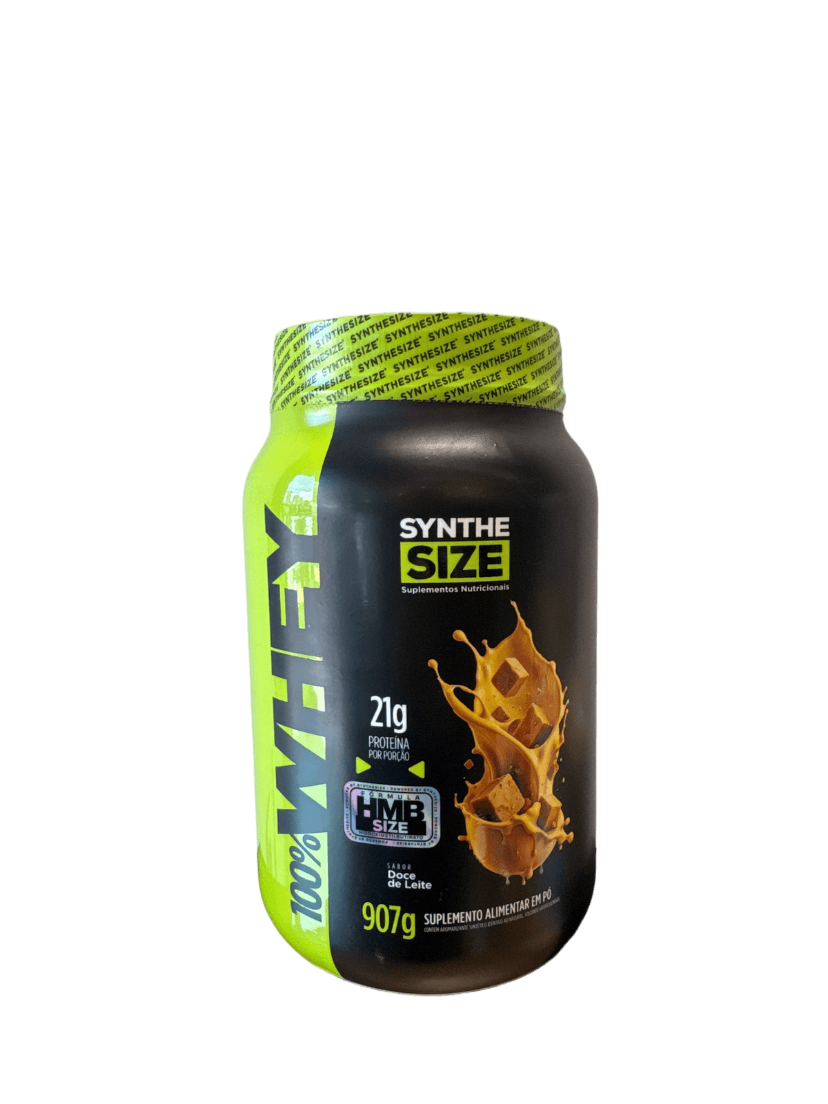 100% WHEY CONCENTRATED DOCE LEITE 907G — SYNTHE SIZE — SYNTHE SIZE — vista alternativa
