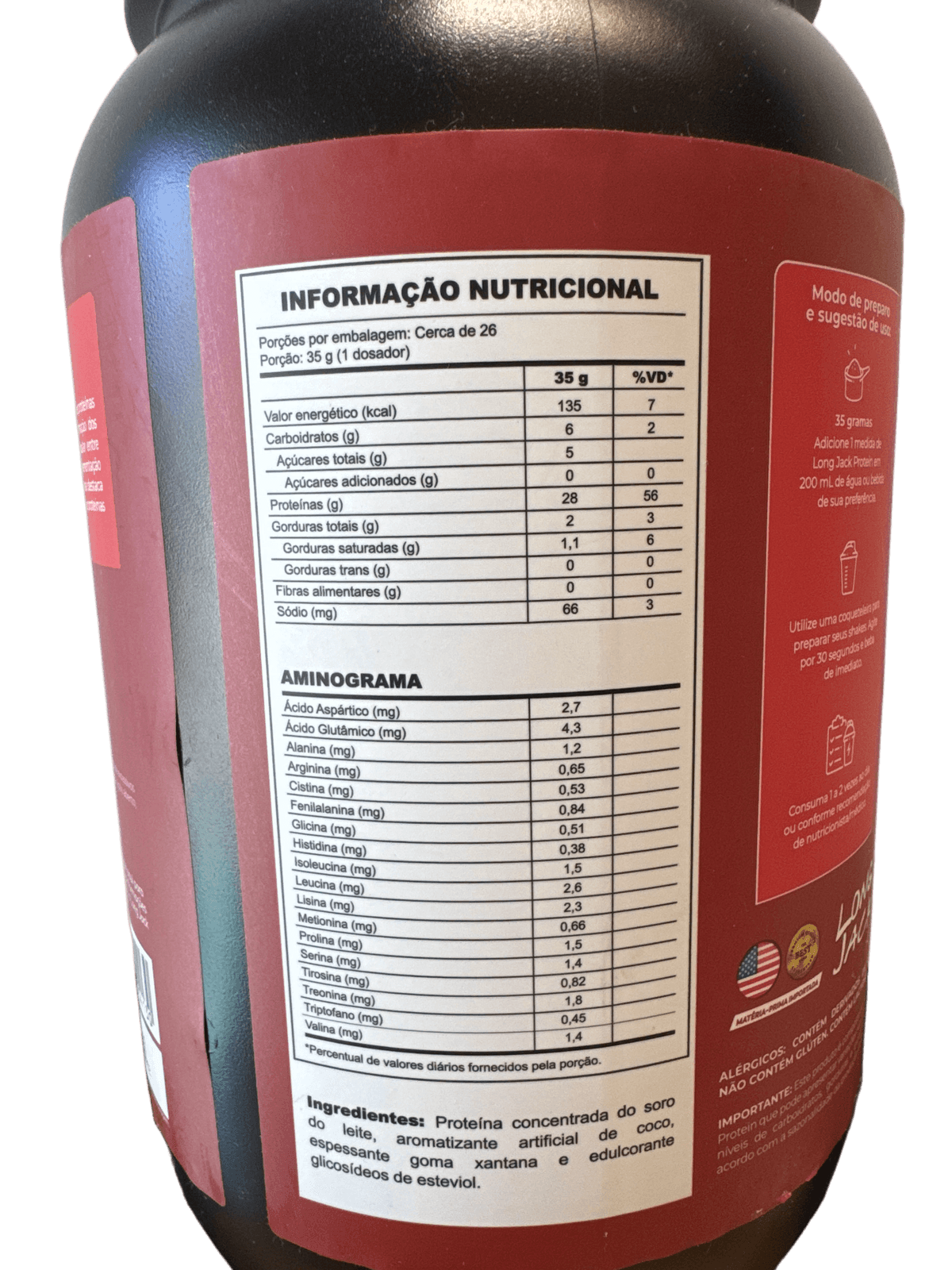 PROTEIN COCO 900G — LONG JACK