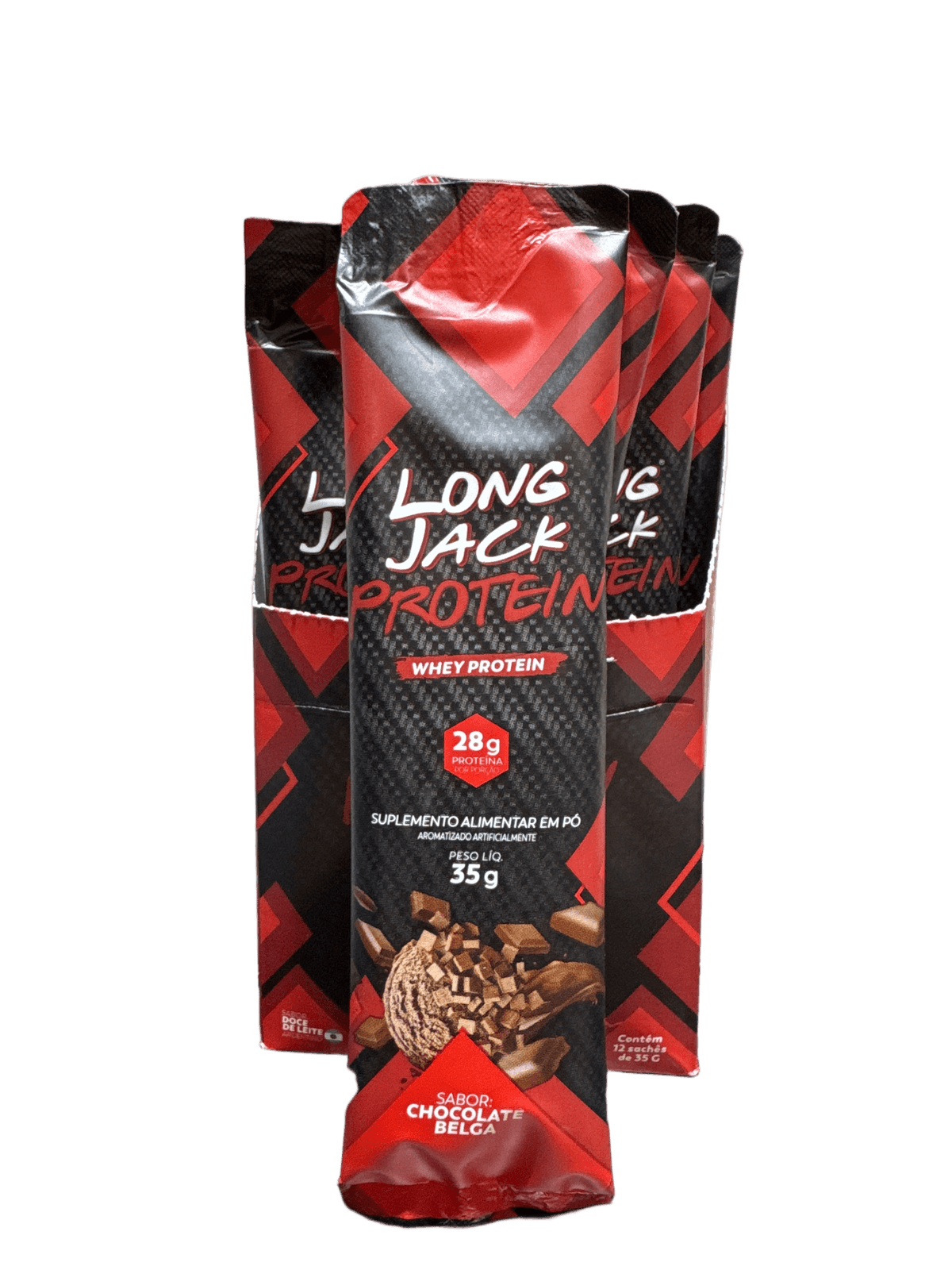 SACHE PROTEIN CHOCOLATE BELGA 35G — LONG JACK — LONG JACK — vista alternativa