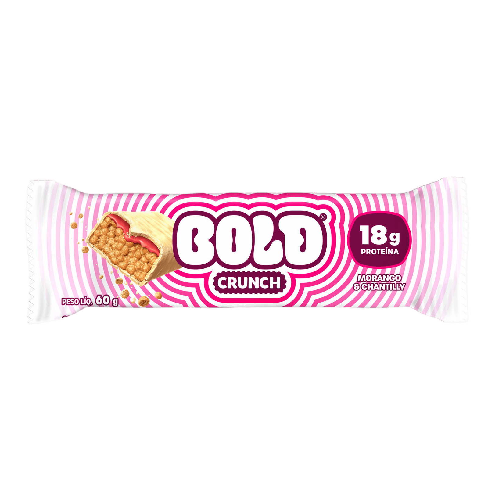 BOLD CRUNCH MORANGO COM CHANTILLY 60G — BOLD