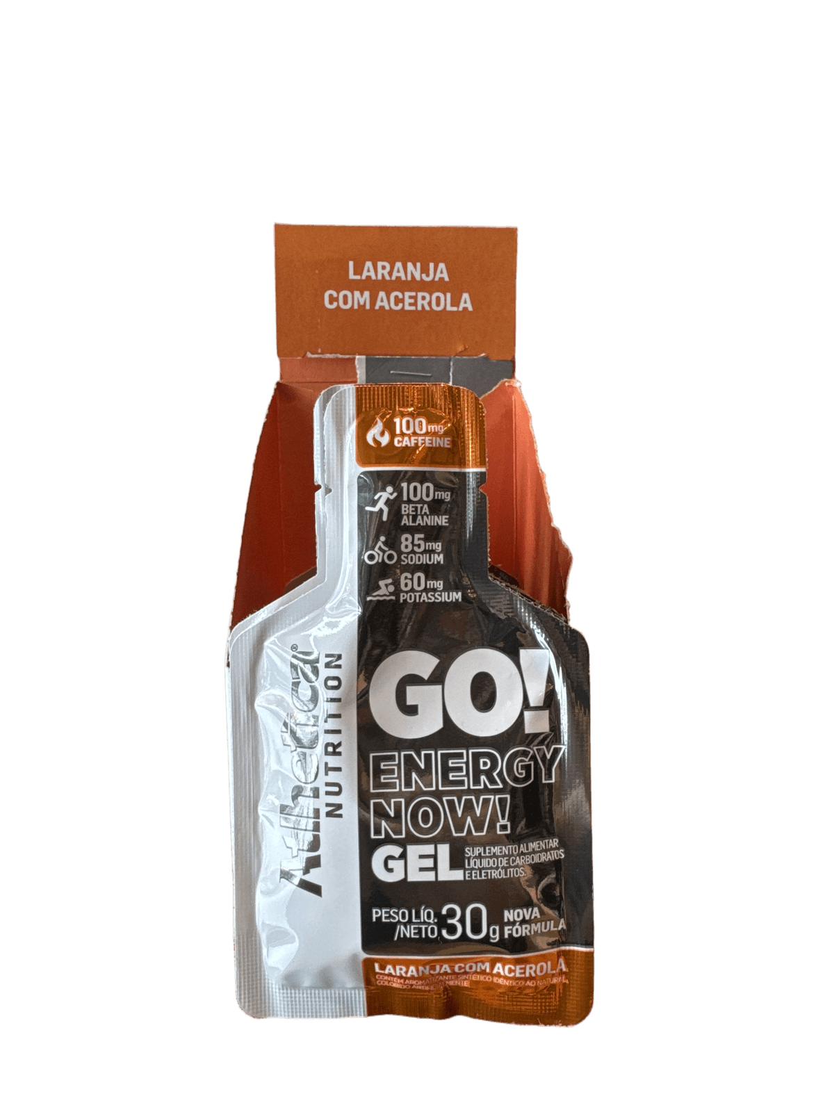 ATLHETICA GO ENERGY NOW GEL LARANJA COM ACEROLA 30G — ATLHETICA NUTRITION — vista alternativa