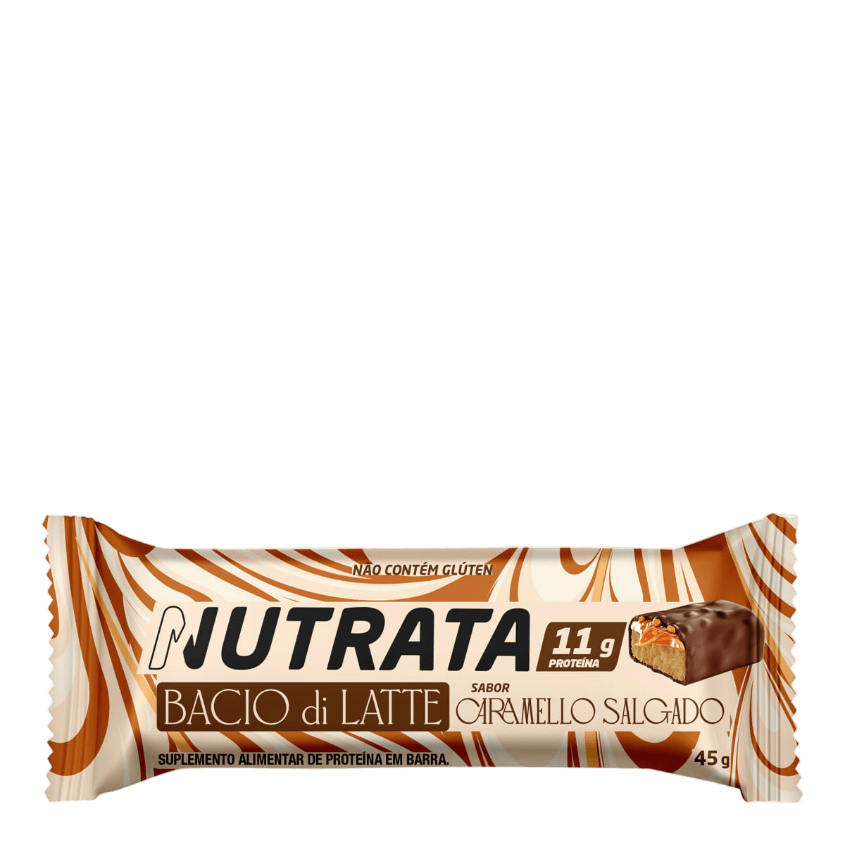 NUTRATA BACIO DI LATTE CARAMELO SALGADO 45G — NUTRATA