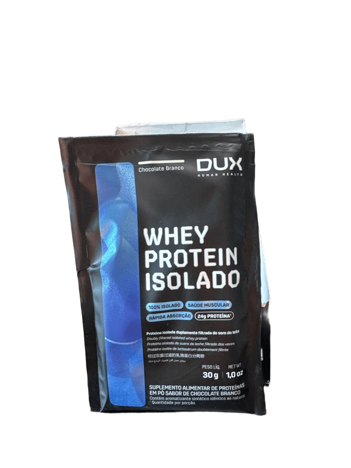 DUX SACHE WHEY PROTEIN ISOLADO CHOCOLATE BRANCO 30G — DUX — vista alternativa