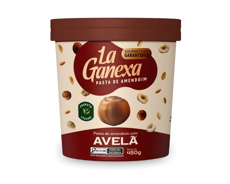 LA GANEXA PASTA DE AMENDOIM 450G AVELA
