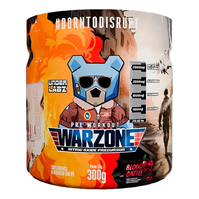 UNDER PRE WORKOUT WARZONE BLOOD BATTLE 300G 