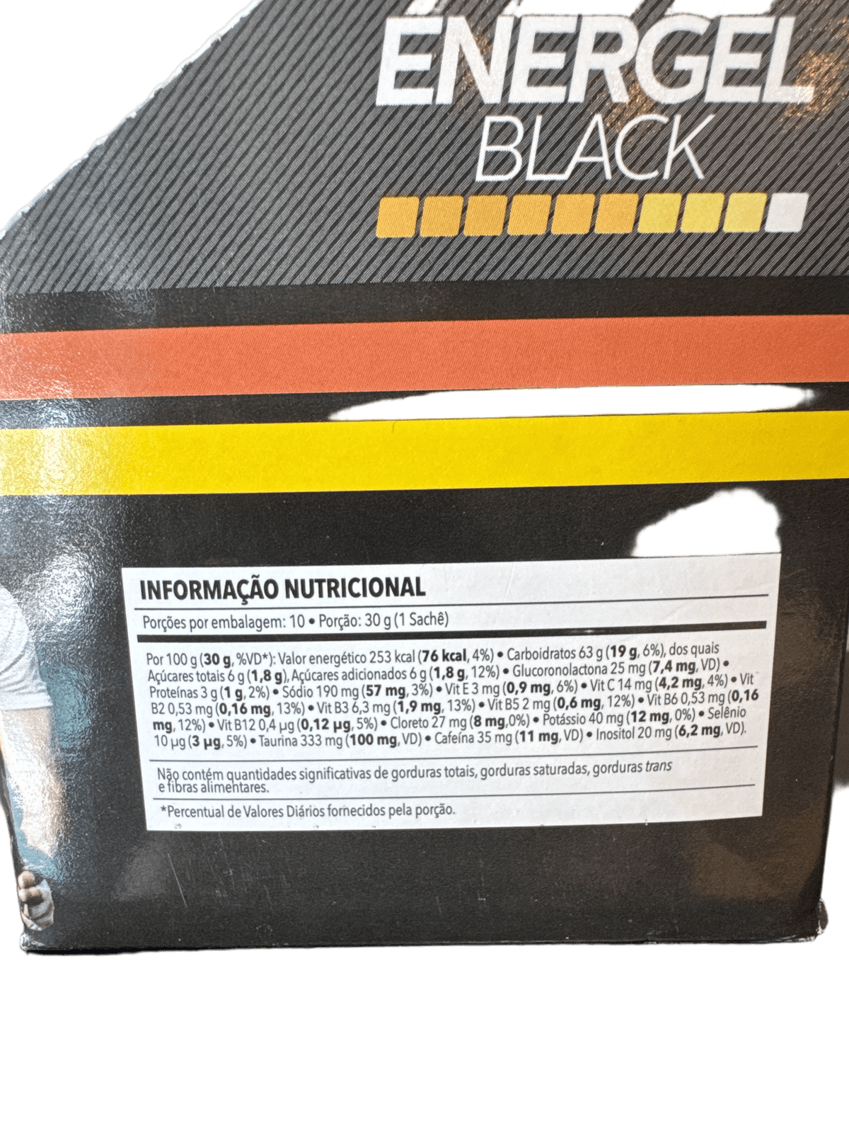 ENERGEL BLACK LARANJA 30G — BODYACTION — BODYACTION