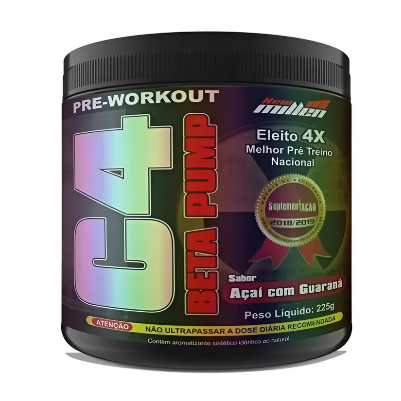 C4 Beta Pump Pre Workout Açaí com Guaraná 225g — New Millen — NEW MILLEN