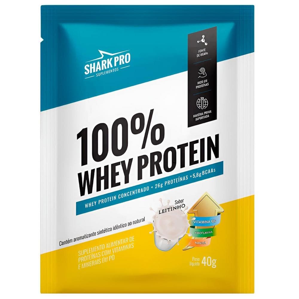SHARK PRO 100% WHEY PROTEIN LEITINHO SACHE 40G