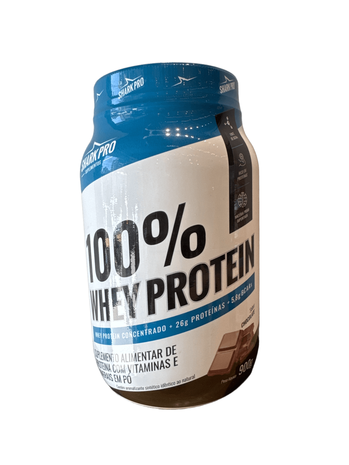 100% WHEY PROTEIN 900G CHOCOLATE — SHARK PRO