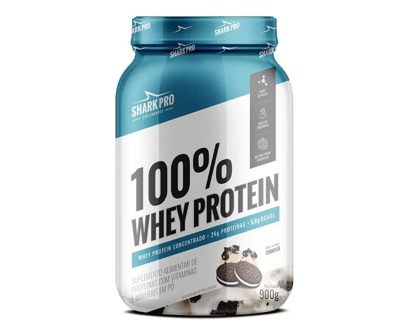 100% Whey Protein 900g Cookies — Shark Pro — SHARK PRO