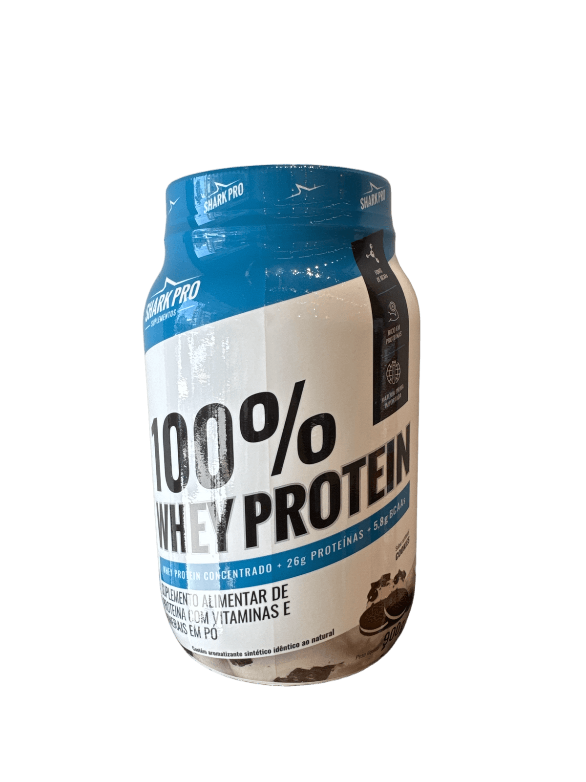 100% WHEY PROTEIN 900G COOKIES — SHARK PRO