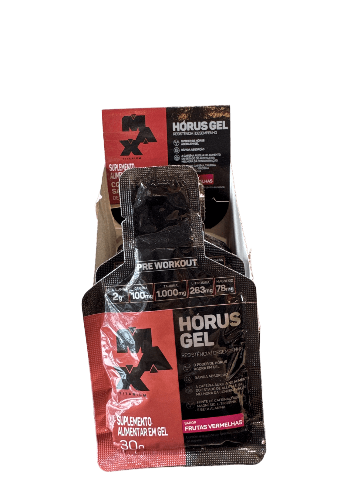 HORUS GEL 30G FRUTAS VERMELHAS — MAX TITANIUM — MAX TITANIUM — vista alternativa