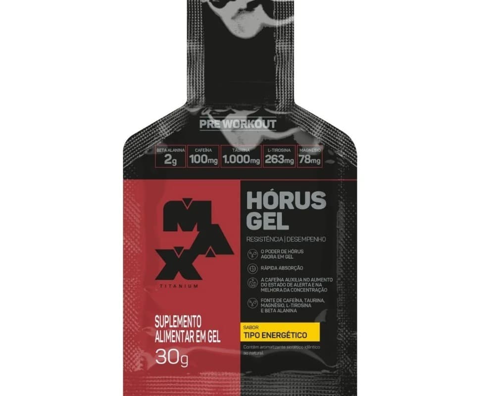 Horus Gel 30g Tipo Energético — Max Titanium — MAX TITANIUM