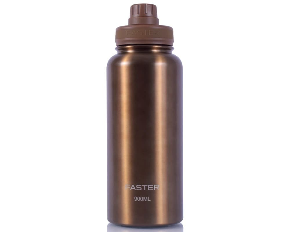 GARRAFA TÉRMICA 900ML FASTER LUMINOUS GOLD