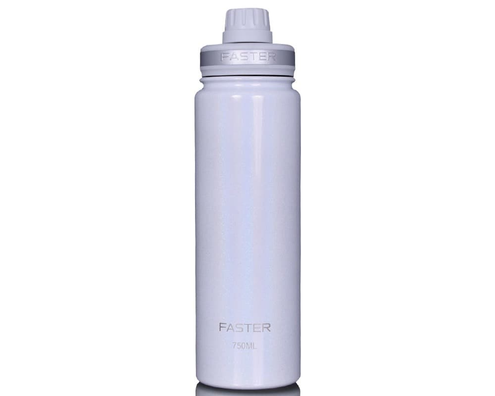 GARRAFA TÉRMICA 750ML FASTER SHINE WHITE
