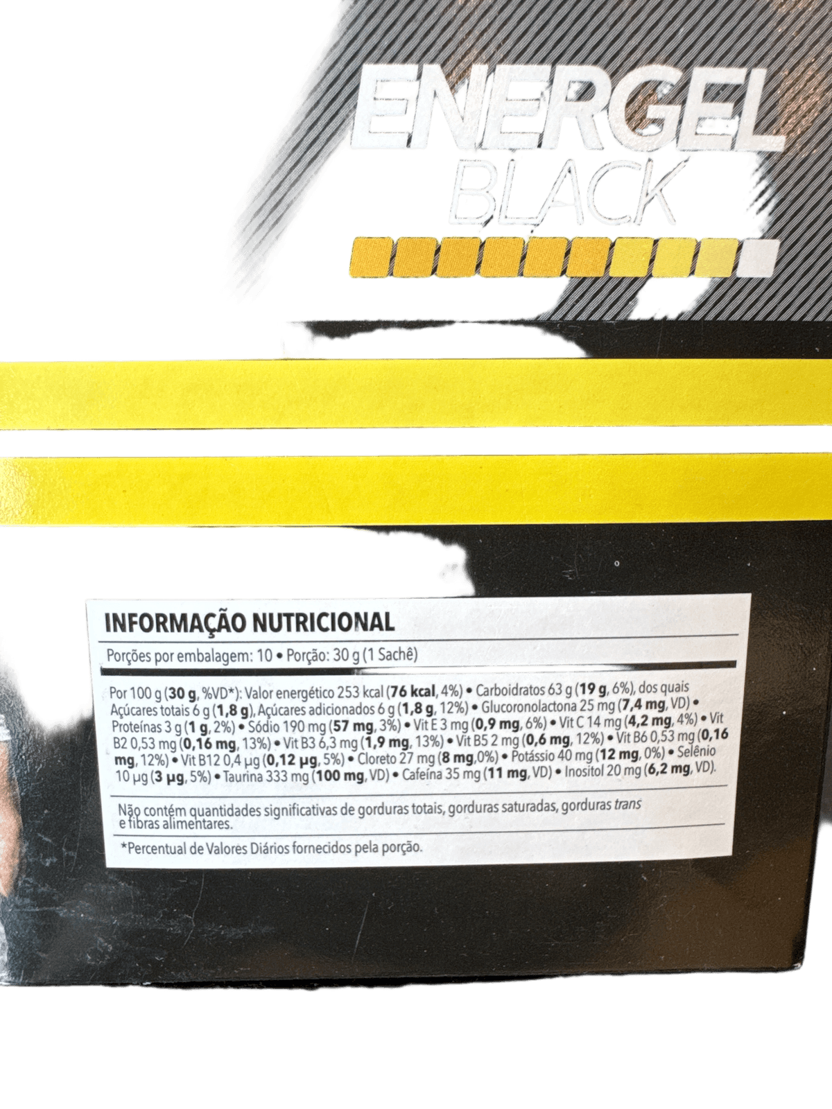 ENERGEL BLACK ABACAXI 30G — BODYACTION — BODYACTION