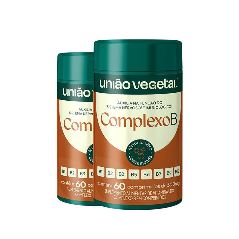 UNIAO VEGETAL COMPLEXO B 500MG 60COMPS — UNIAO VEGETAL