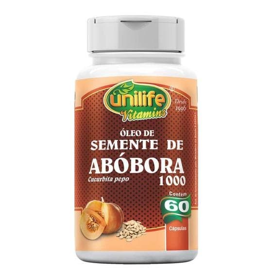 UNILIFE OLEO DE SEMENTE DE ABOBORA 1000MG 60 CAPS