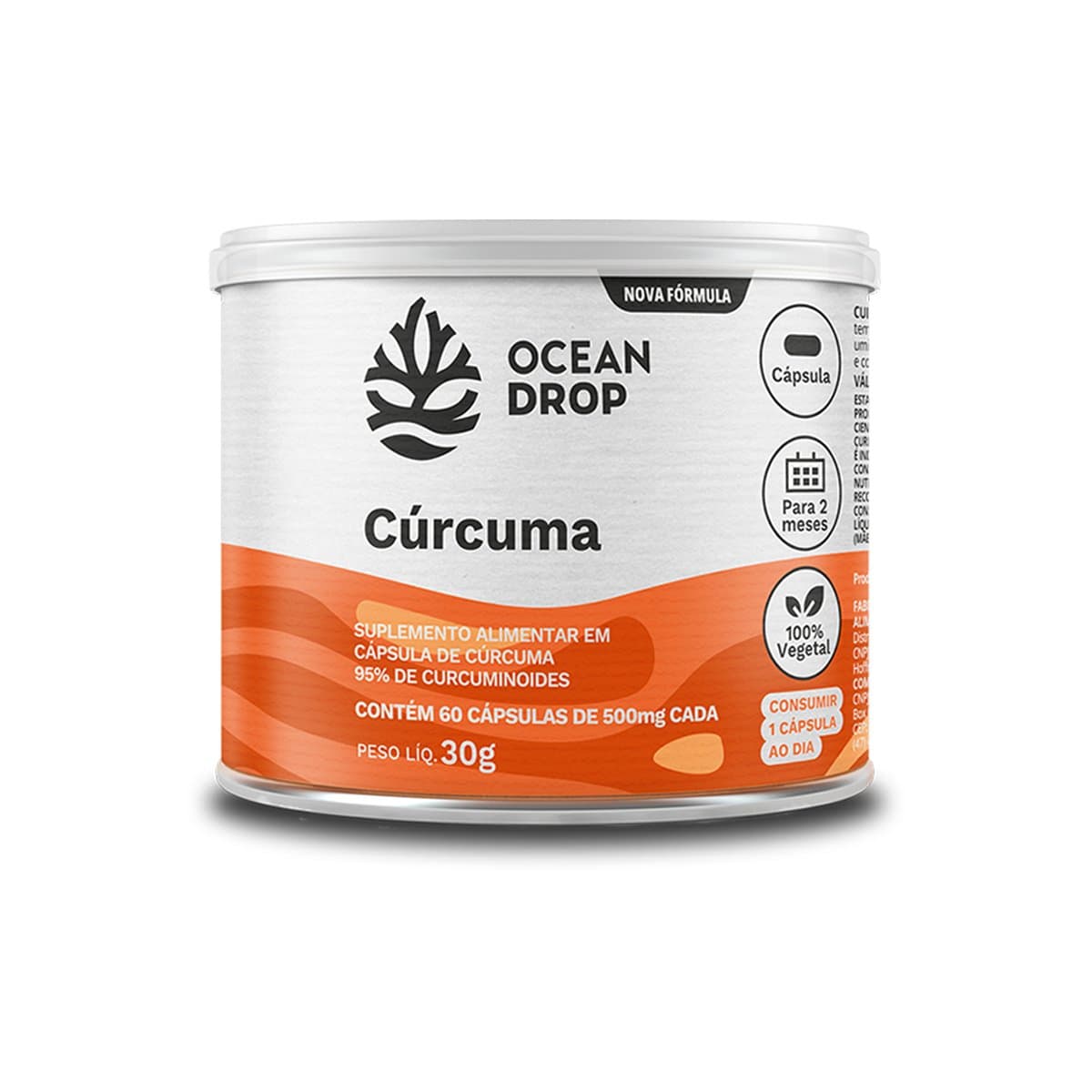 OCEAN DROP CURCUMA  500 MG 60 CAPSULAS — OCEAN DROP
