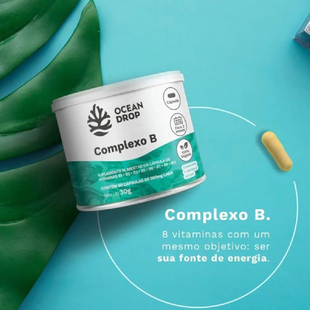 OCEAN DROP COMPLEXO B 500MG 60 CAPS — OCEAN DROP