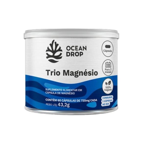 OCEAN DROP TRIO MAGNESIO 720MG 60 CAPS — OCEAN DROP