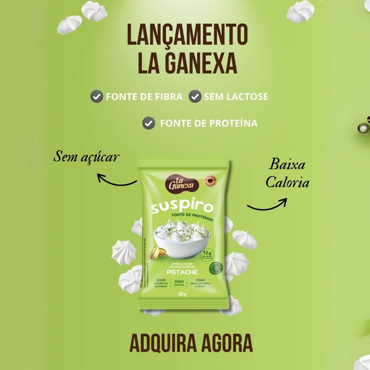 Suspiro Pistache 30g — La Ganexa — LA GANEXA