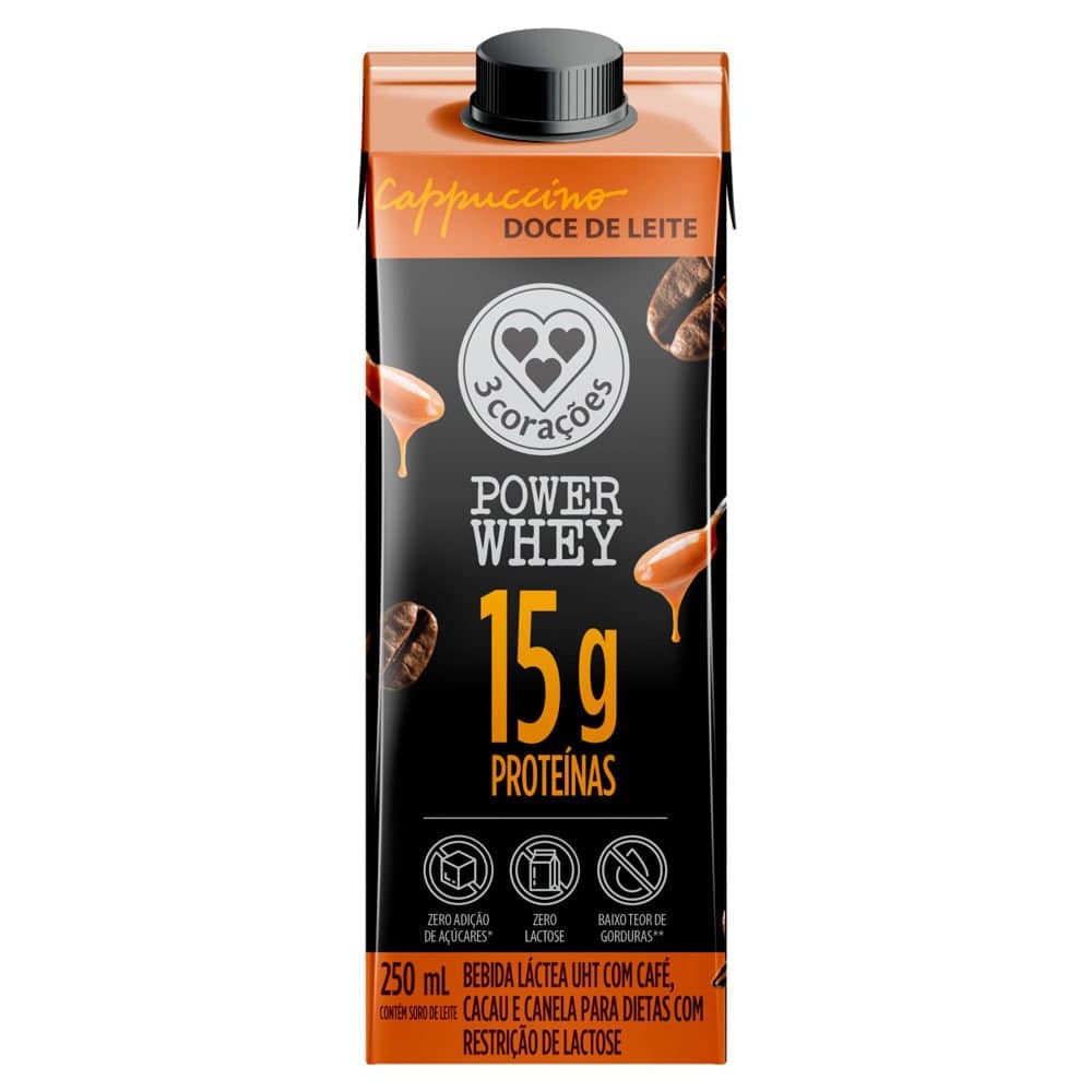 3CORACOES CAPPUCCINO POWER DOCE DE LEITE 250ML — 3CORAÇÕES