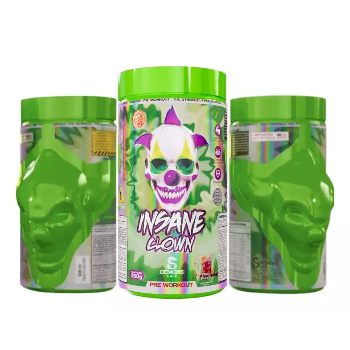 DEMONS LAB INSANE CLOWN SOUR STRIPS 350G  — DEMONS LAB