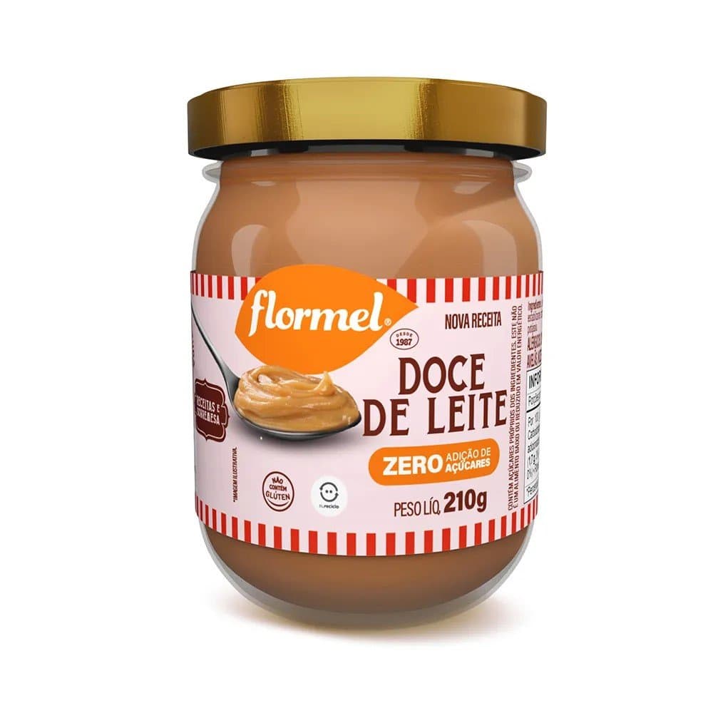 FLORMEL DOCE DE LEITE ZERO 210G