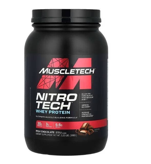 MUSCLETECH NITRO TECH WHEY CHOCOLATE 900G — MUSCLETECH