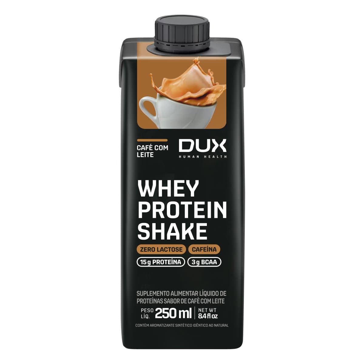 DUX WHEY PROTEIN SHAKE CAFE COM LEITE 250ML  — DUX