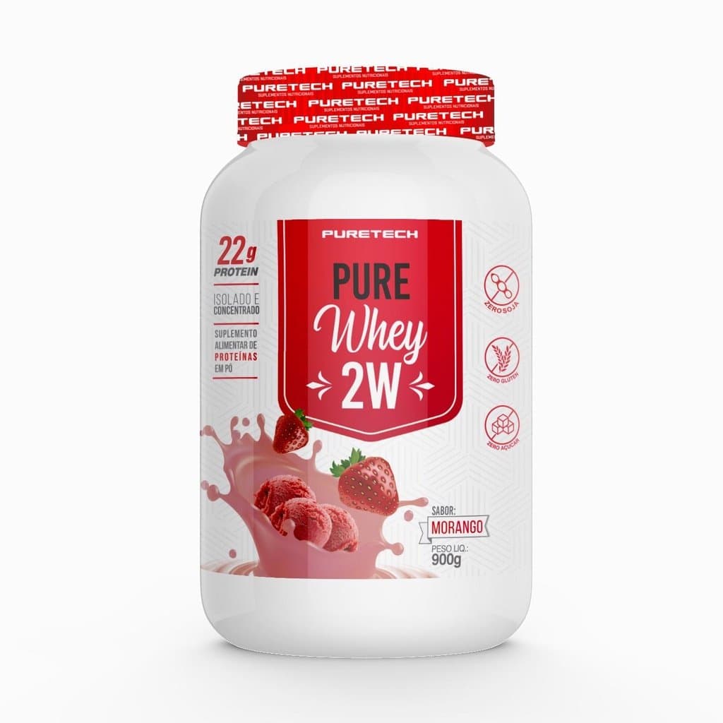 UNINUTRE PURE WHEY PROTEIN MORANGO 900G — UNINUTRE