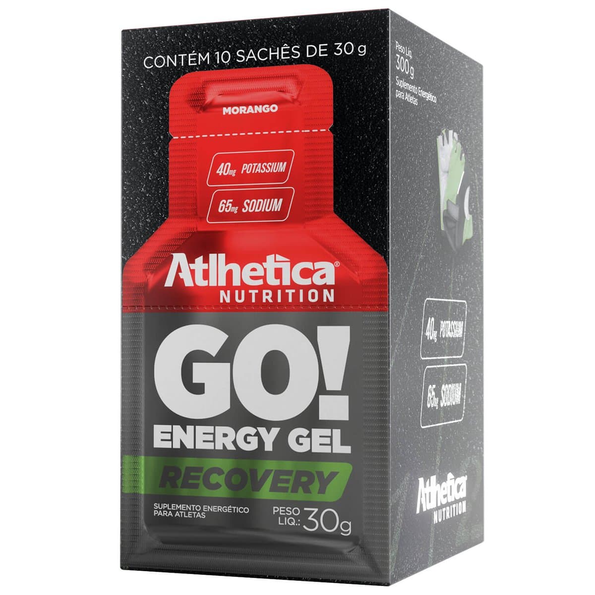 ATLHETICA GO RECOVERY GEL MORANGO 30G  — ATLHETICA NUTRITION