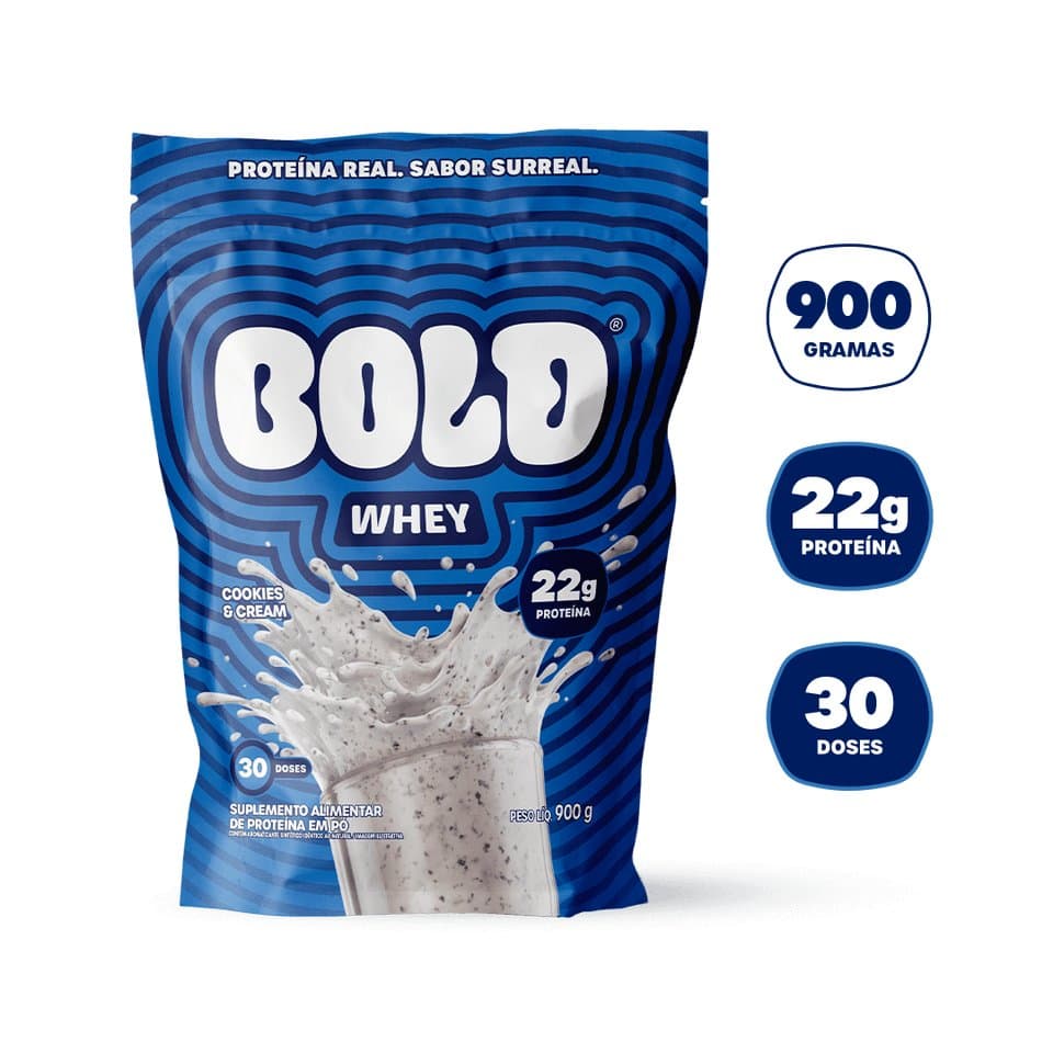 BOLD WHEY COOKIES CREAM REFIL 900G  — BOLD