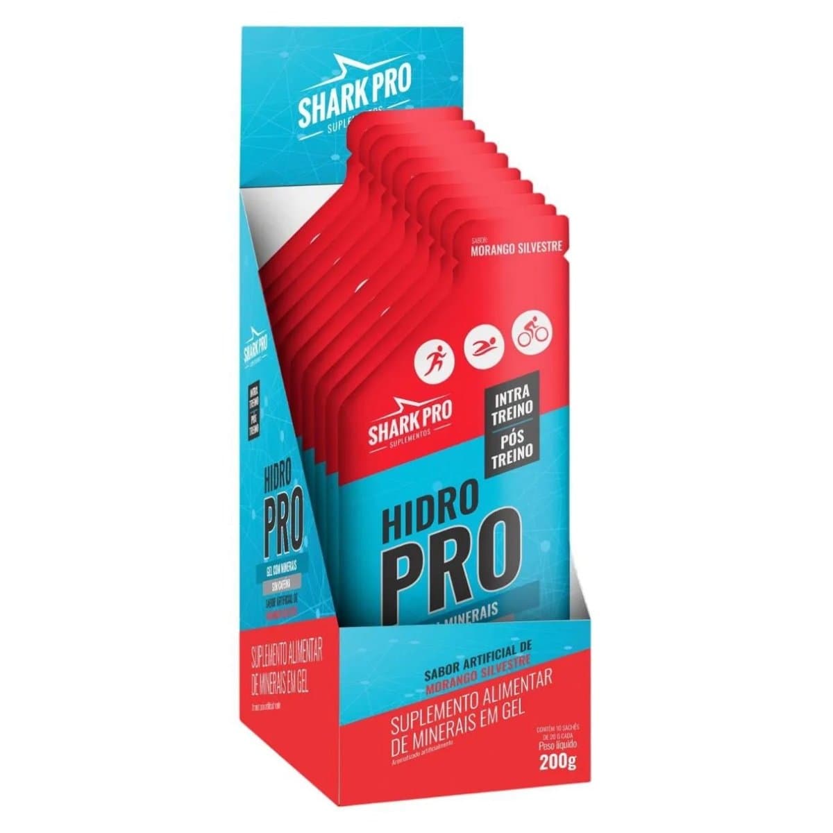 SHARK PRO HIDRO PRO MORANGO SILVESTRE 20G — SHARK PRO